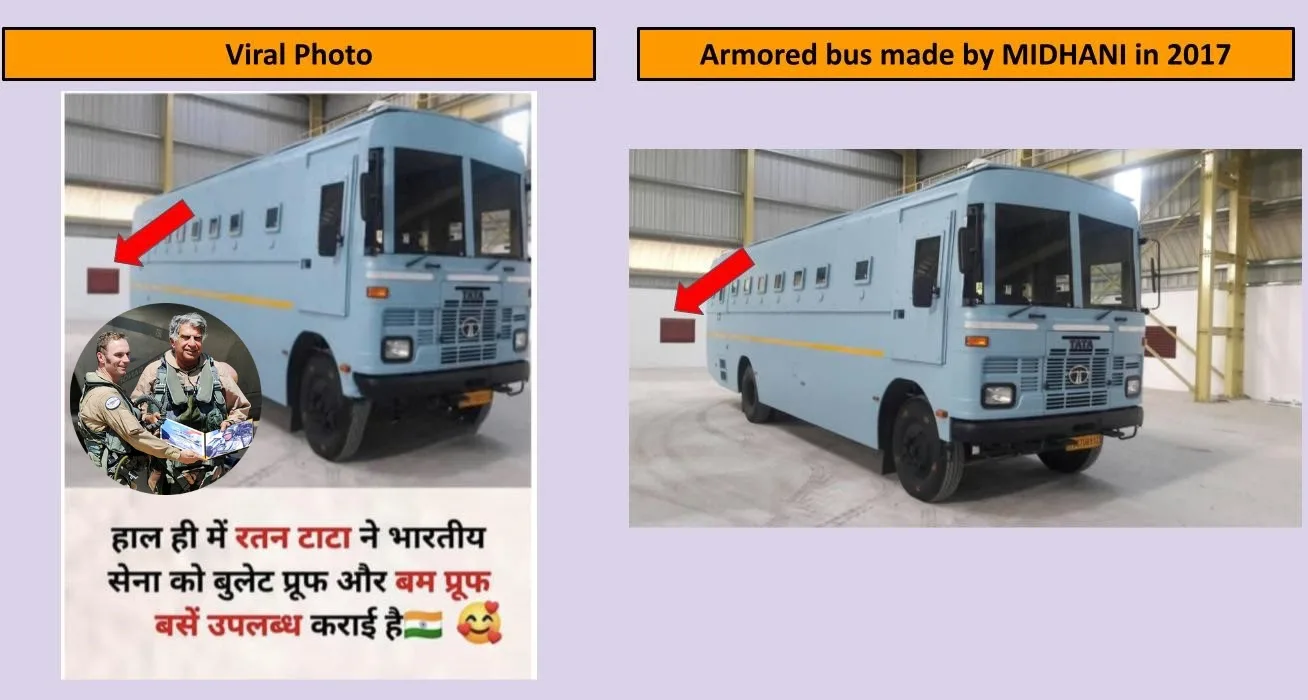 False Claim About Ratan Tata Providing Bulletproof Buses to Indian Army